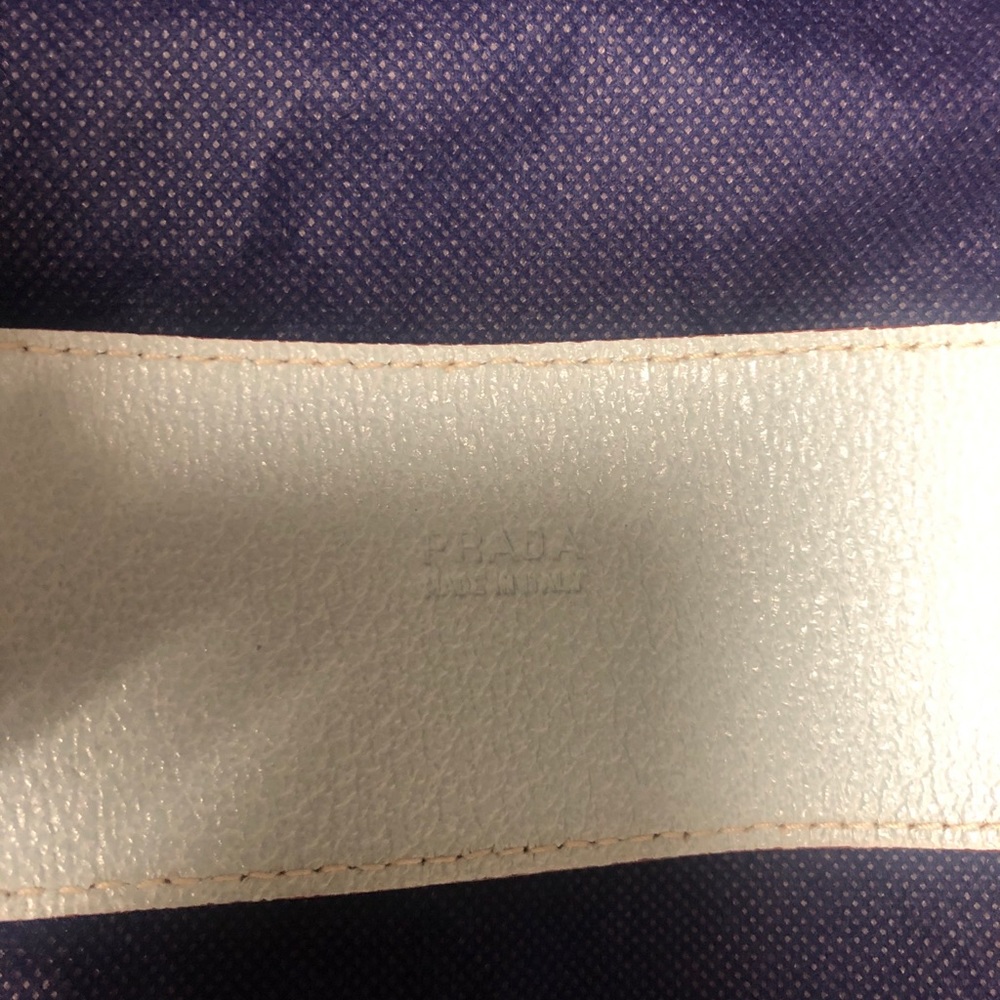 Prada baby blue leather belt - Picture 3 of 7